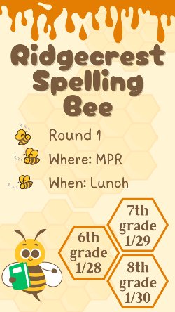 Spelling Bee flyer